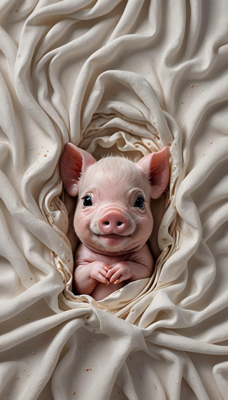 cute newborn adorable piggy
