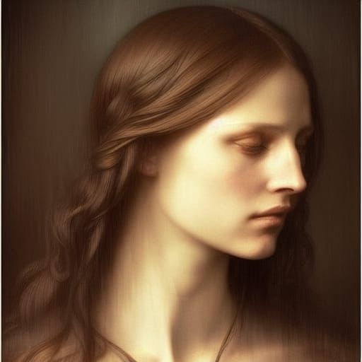 Arwen painted by Leonardo Da Vinci