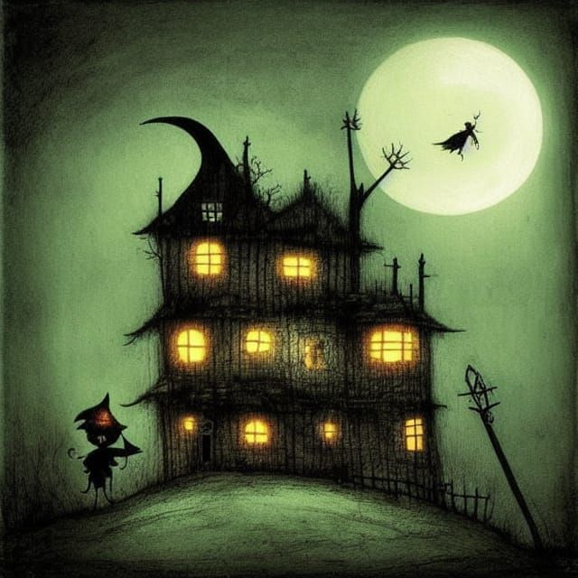 Rickety Old House Where the Witches Live - AI Generated Artwork - NightCafe Creator Rickety Old House Where the Witches Live - AI Generated Artwork - NightCafe Creator