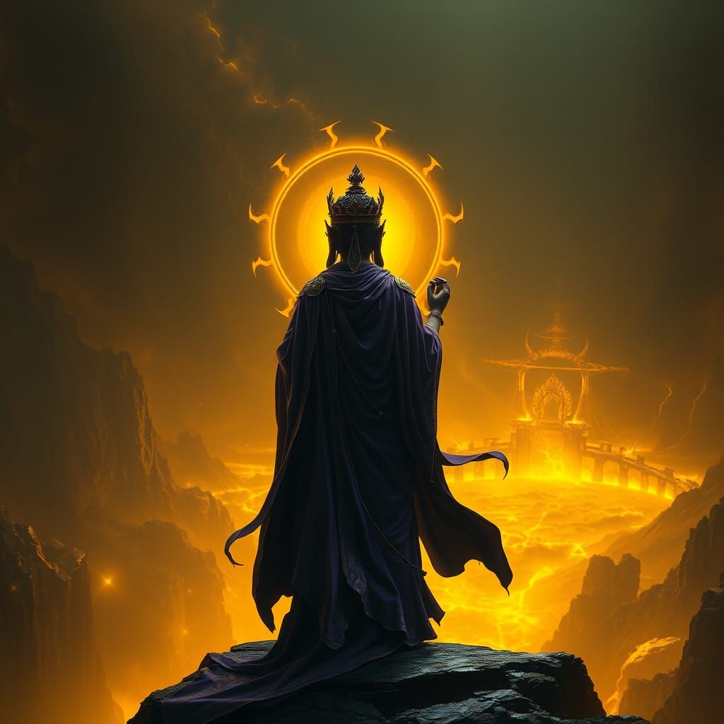 Bodhisattva in Dark Fantasy Style