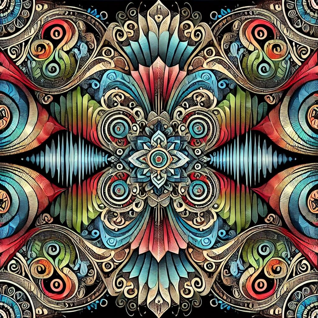 Symmetrical and Balanced Patter Inspired by Resonance | DALL...