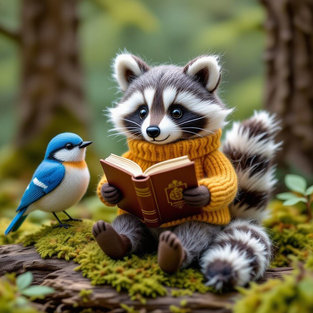 Ricky Raccoon, read me a story