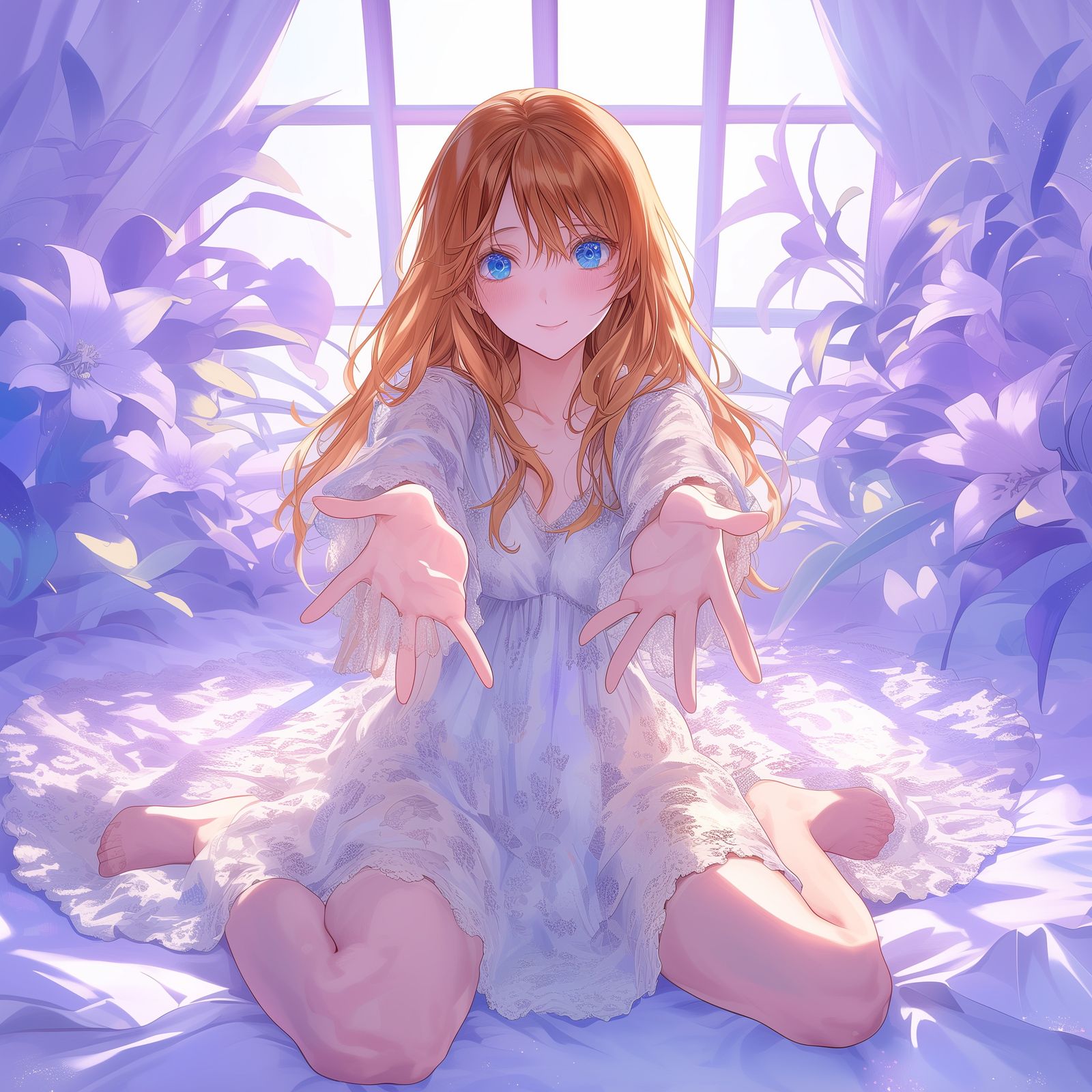 ginger anime girl