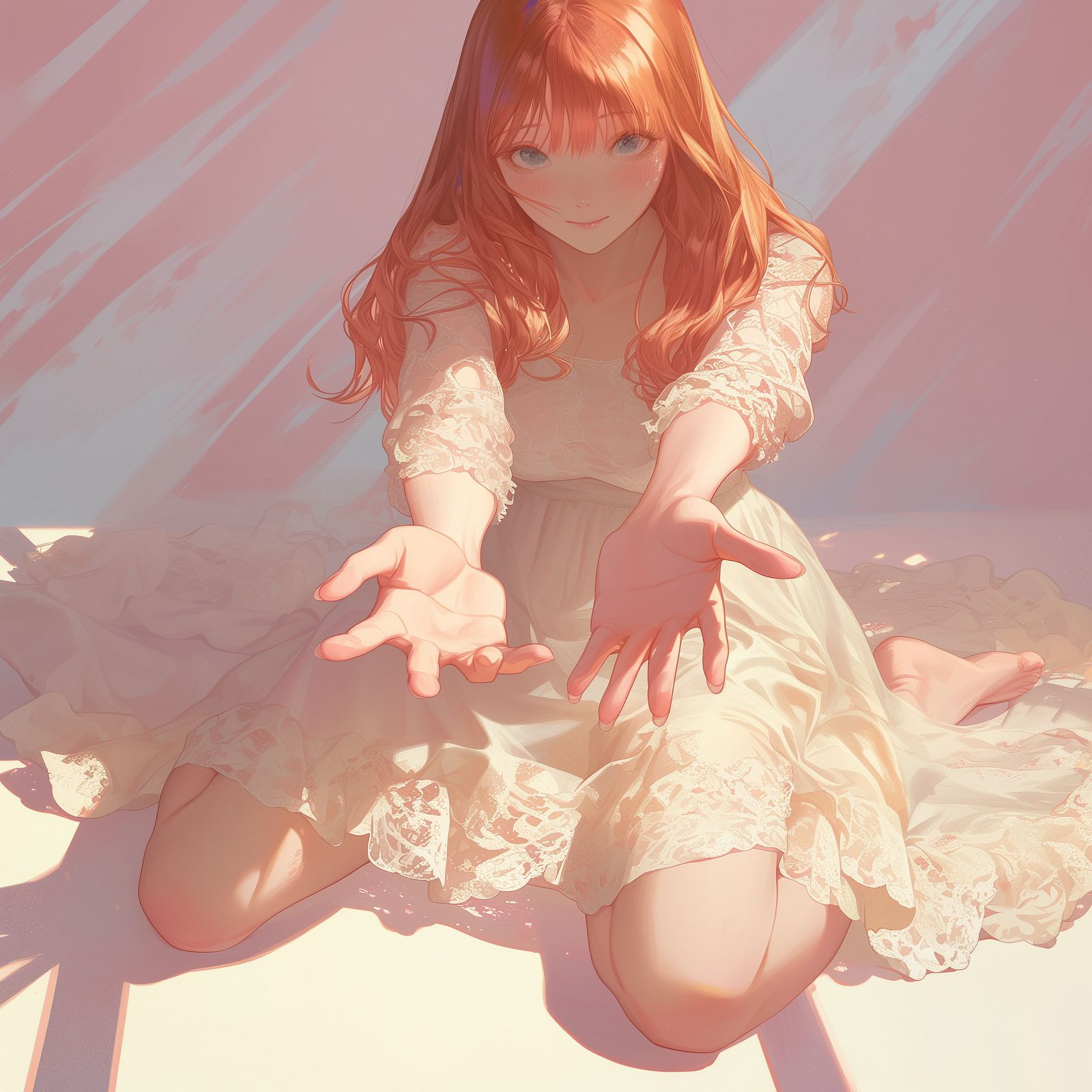 ginger anime girl