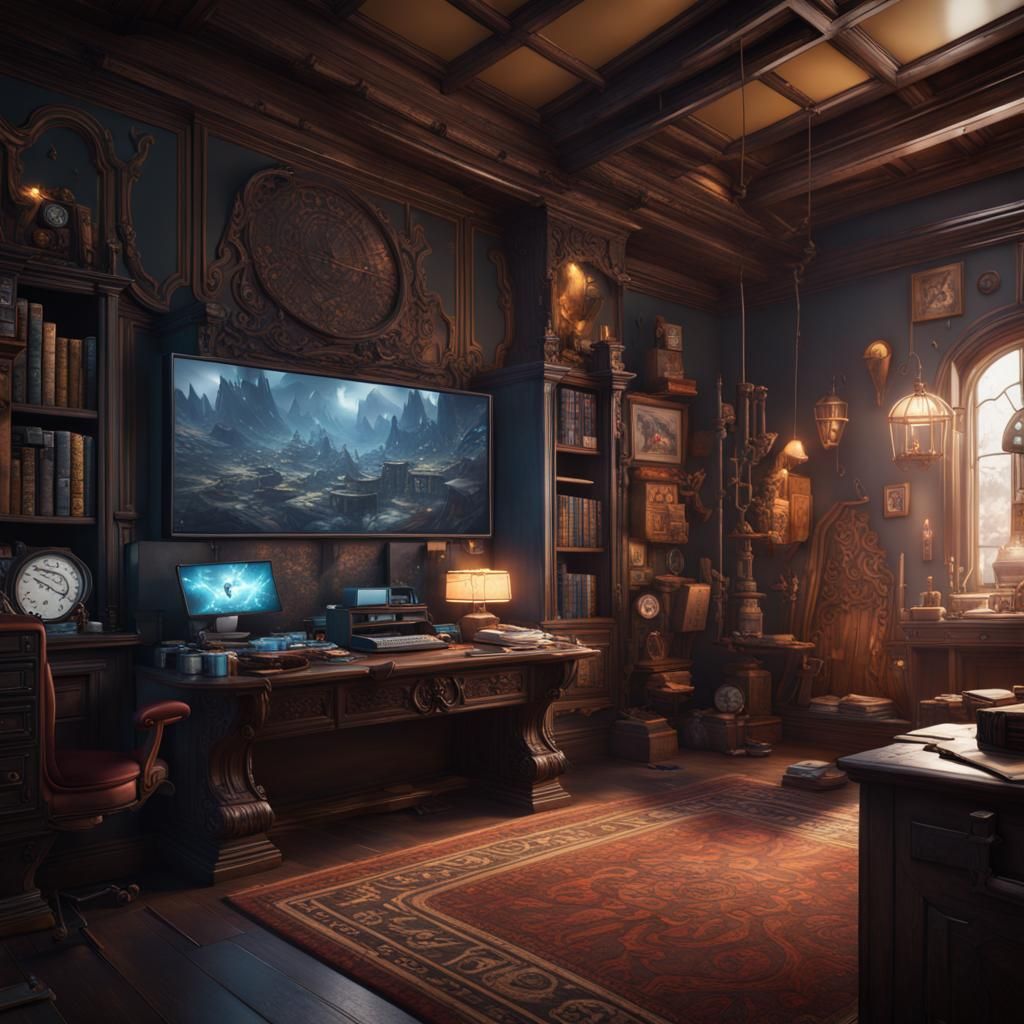 nerd gaming room