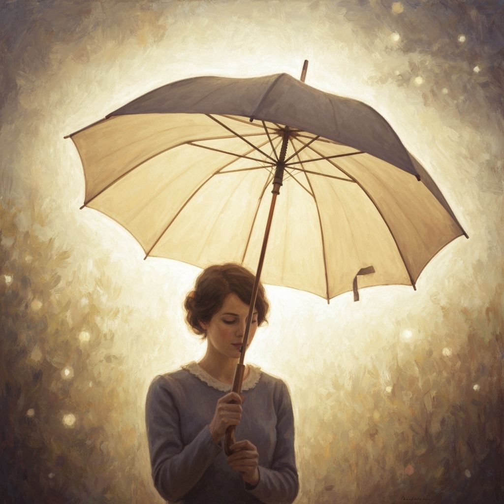 Nostalgic ethereal umbrella 