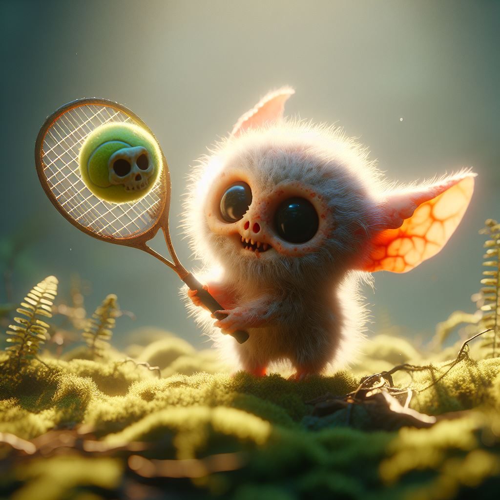 Spooky guy also play tennis