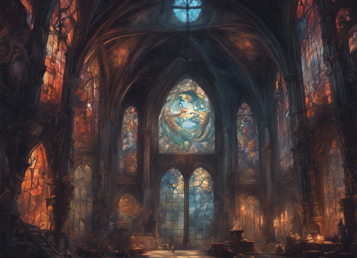 Gothic Cathedral - AI Generated Artwork - NightCafe Creator