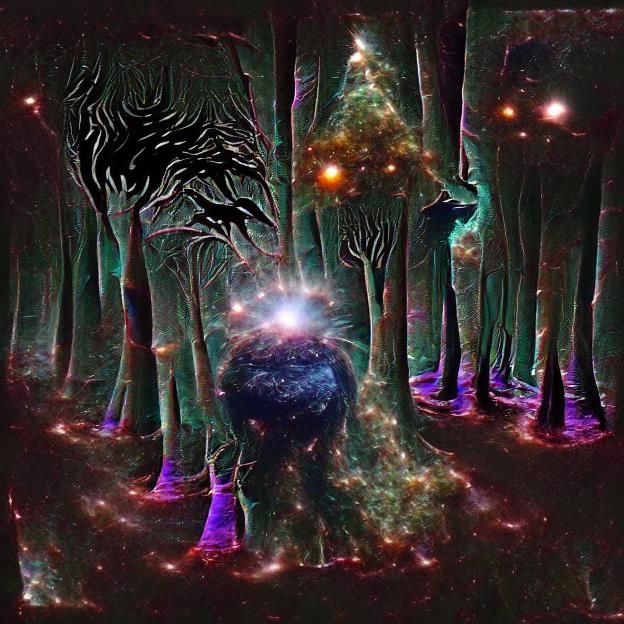 The universe is a dark forest - AI Generated Artwork - NightCafe