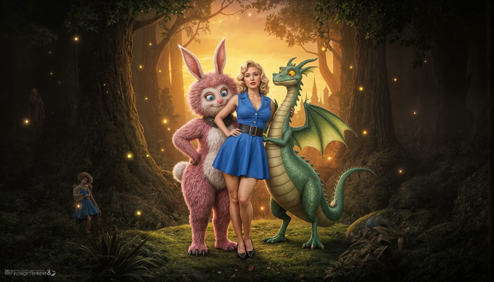 Edith & Maurice Pose With Tulip Imnisp