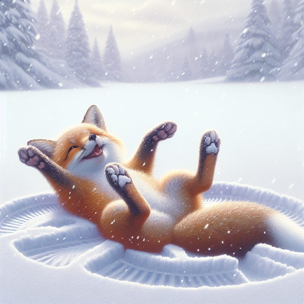 snow angel  by @Dahut