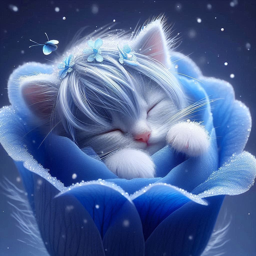 Soft kitty, warm kitty, little ball of fur! Happy kitty, sleepy kitty, purr purr purr! 0