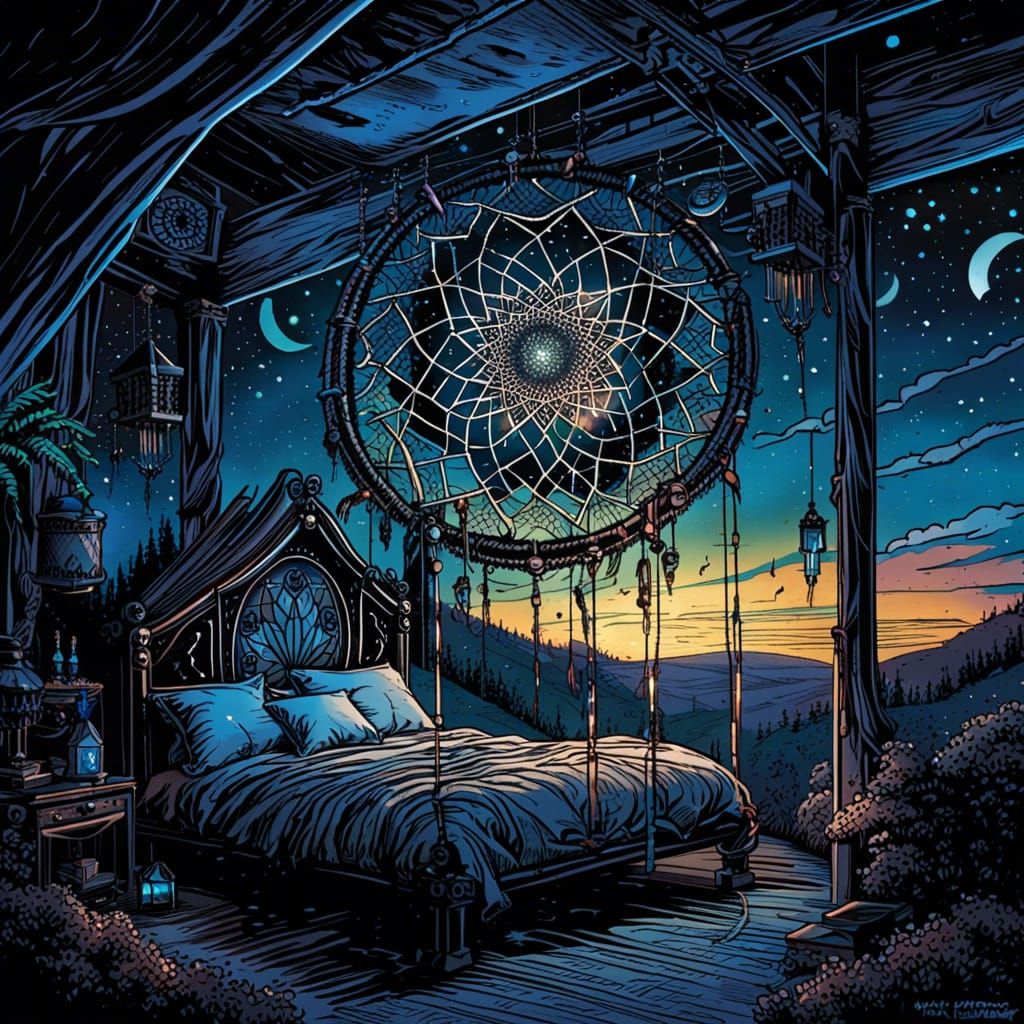 Sleeping Unde the Dream Catcher  by @The Dream Catcher