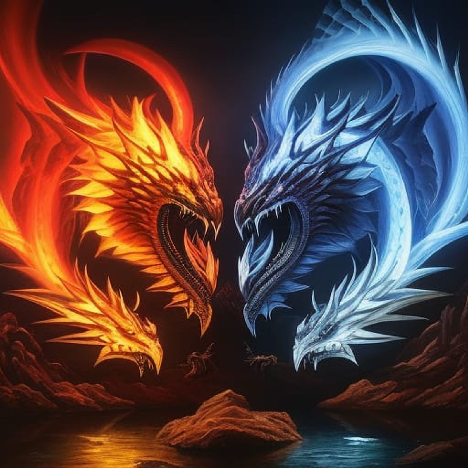 fire dragons vs water dragons