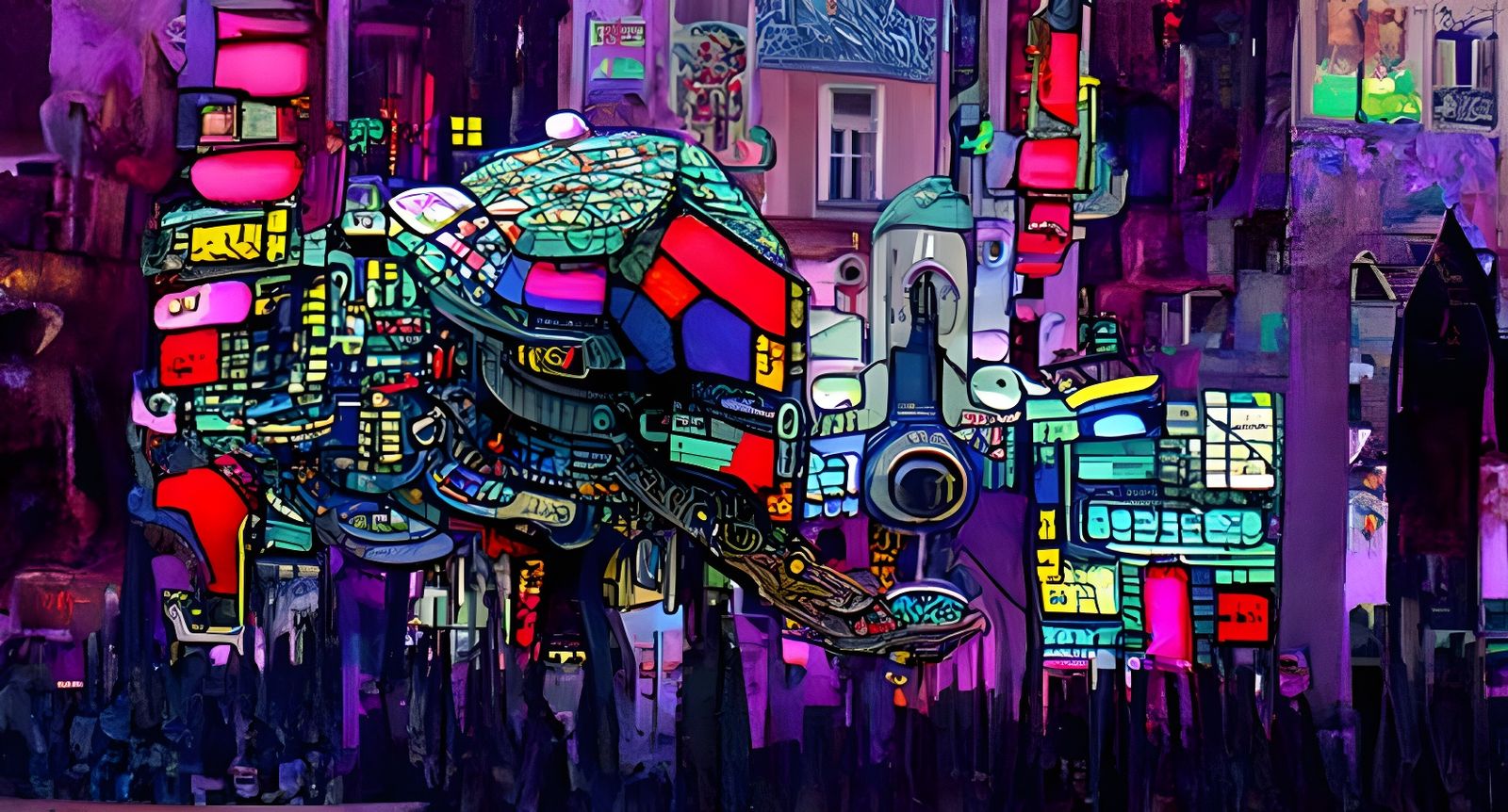 Hypercolor, Mixed Media - AI Generated Artwork - NightCafe Creator