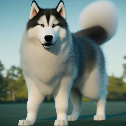 Really deals fluffy husky