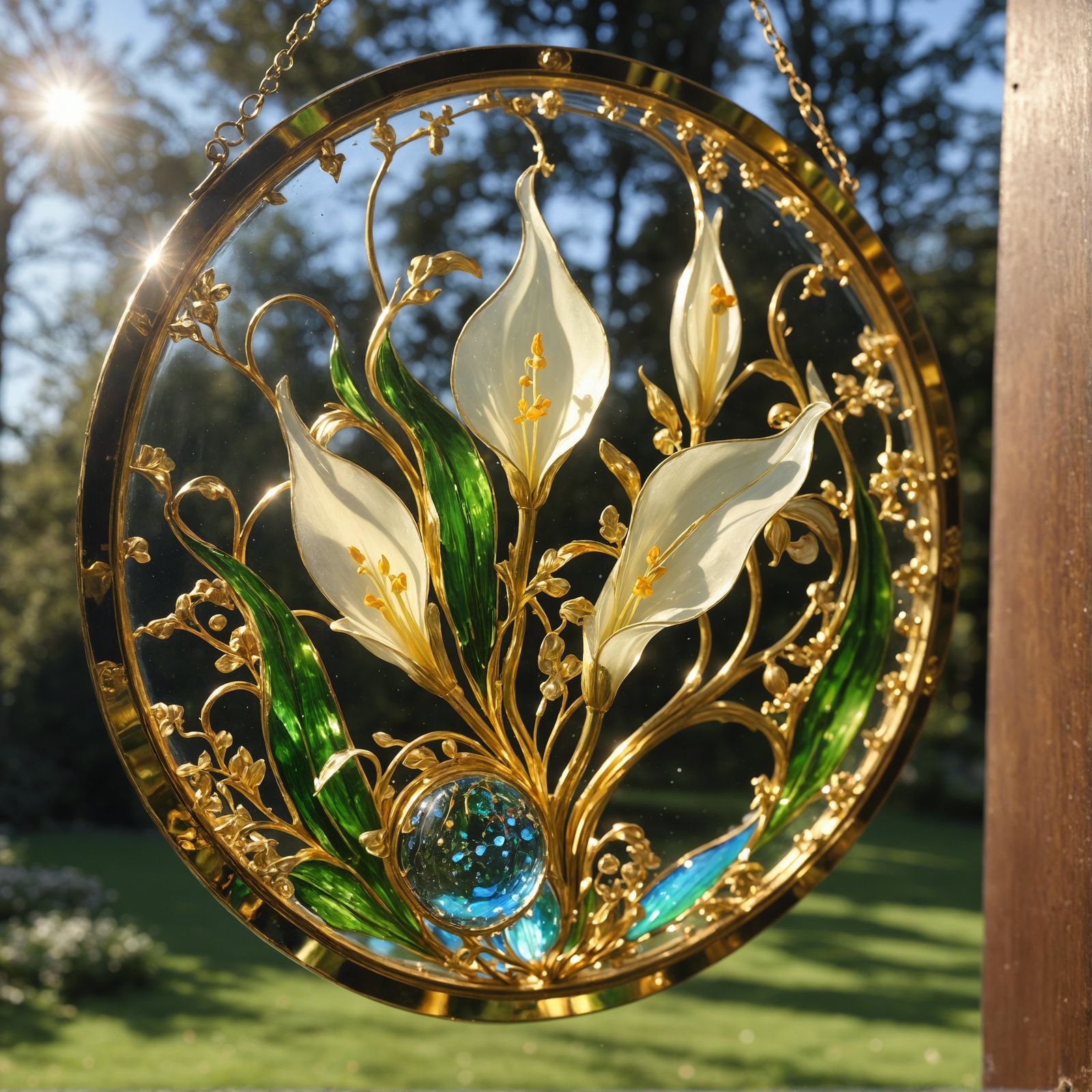 Lilies-of-the-Valley Suncatcher