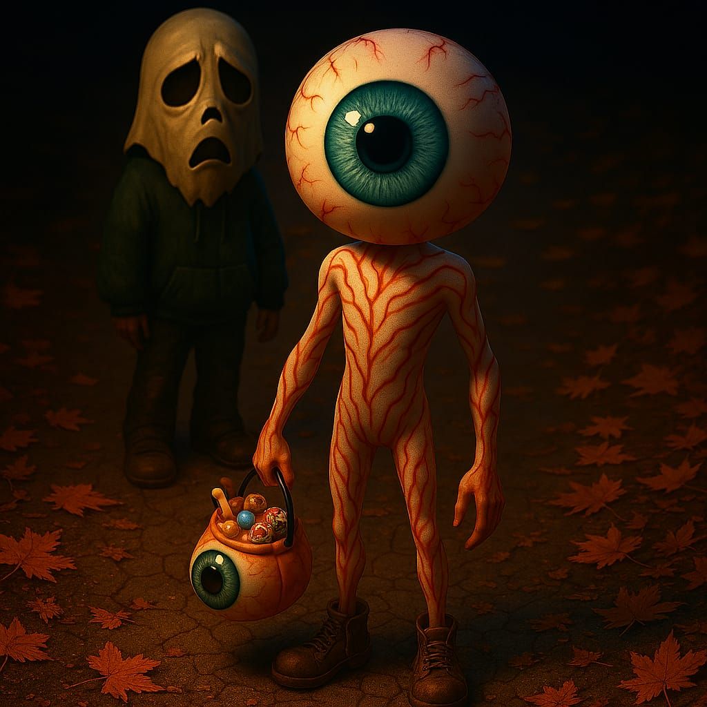 spooky trick-or-treat eyeloween costume