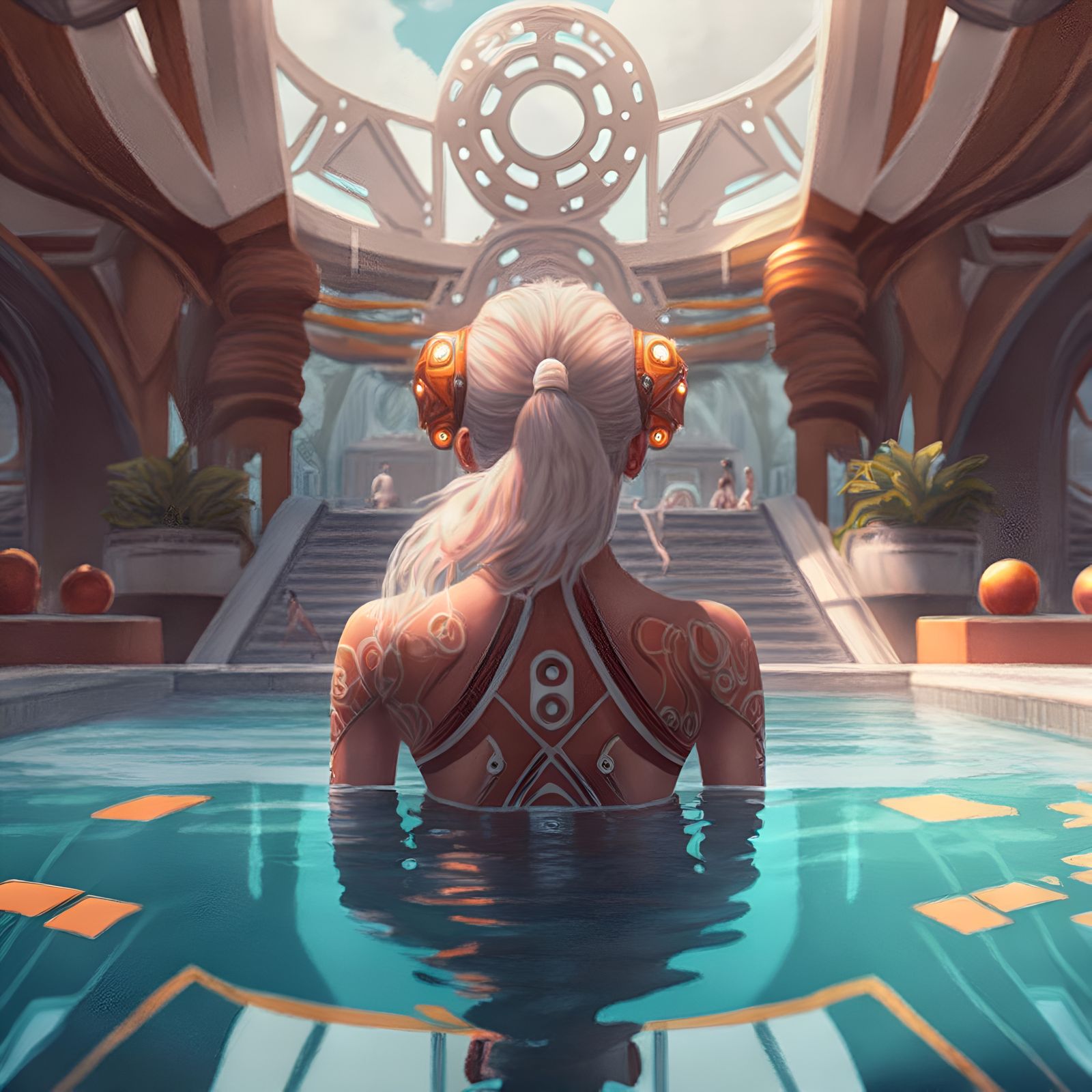 Midjourney: Ahsoka working on her tano.