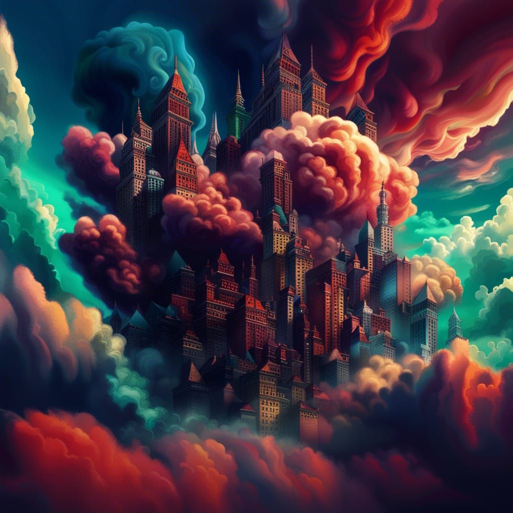 Cloud Empire AI Generated Artwork NightCafe Creator