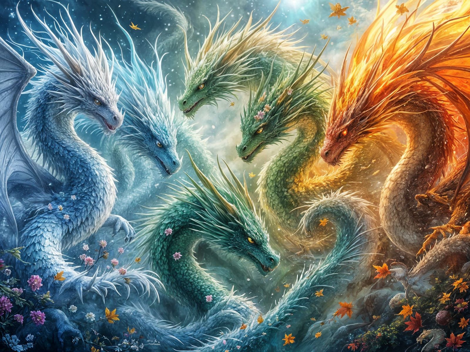 Dragon Garden  by @Elle9