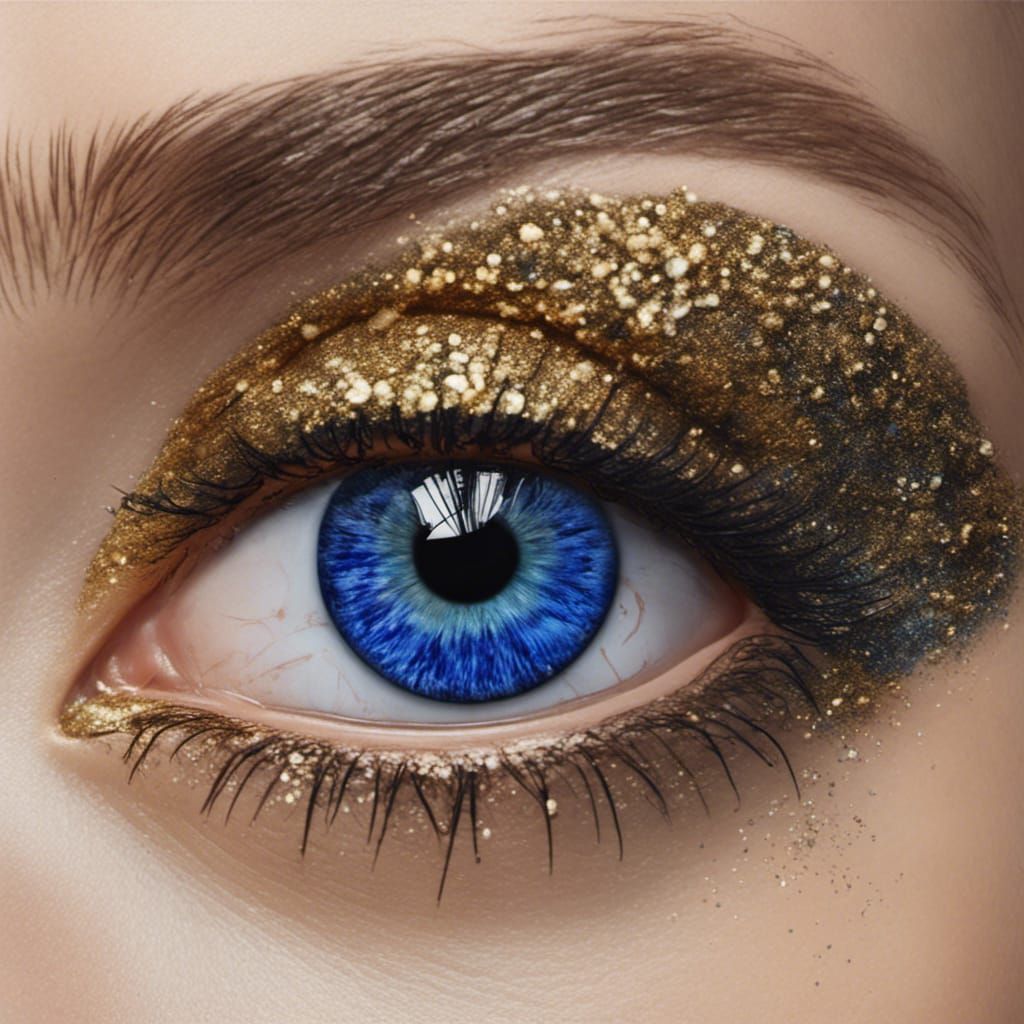 Glittering eye