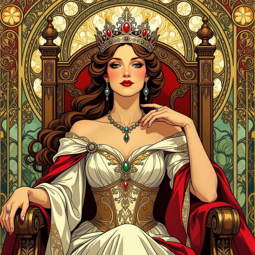 Majestic Queen with Infinity Symbol