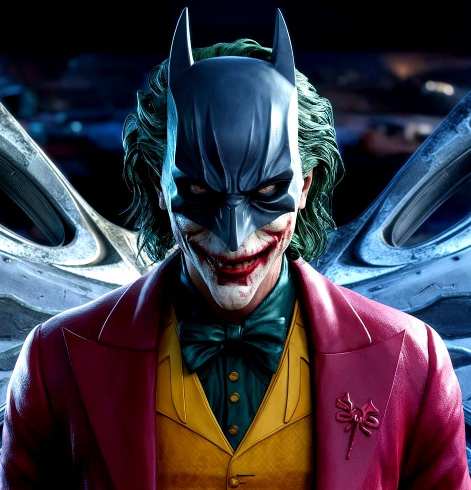 joker con mascara de batman