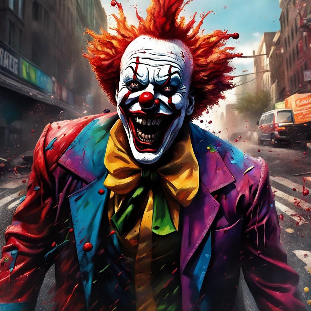 New clown city - AI Generated Artwork - NightCafe Creator