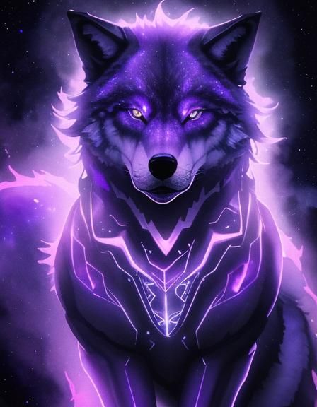 Cosmic Wolf - AI Generated Artwork - NightCafe Creator
