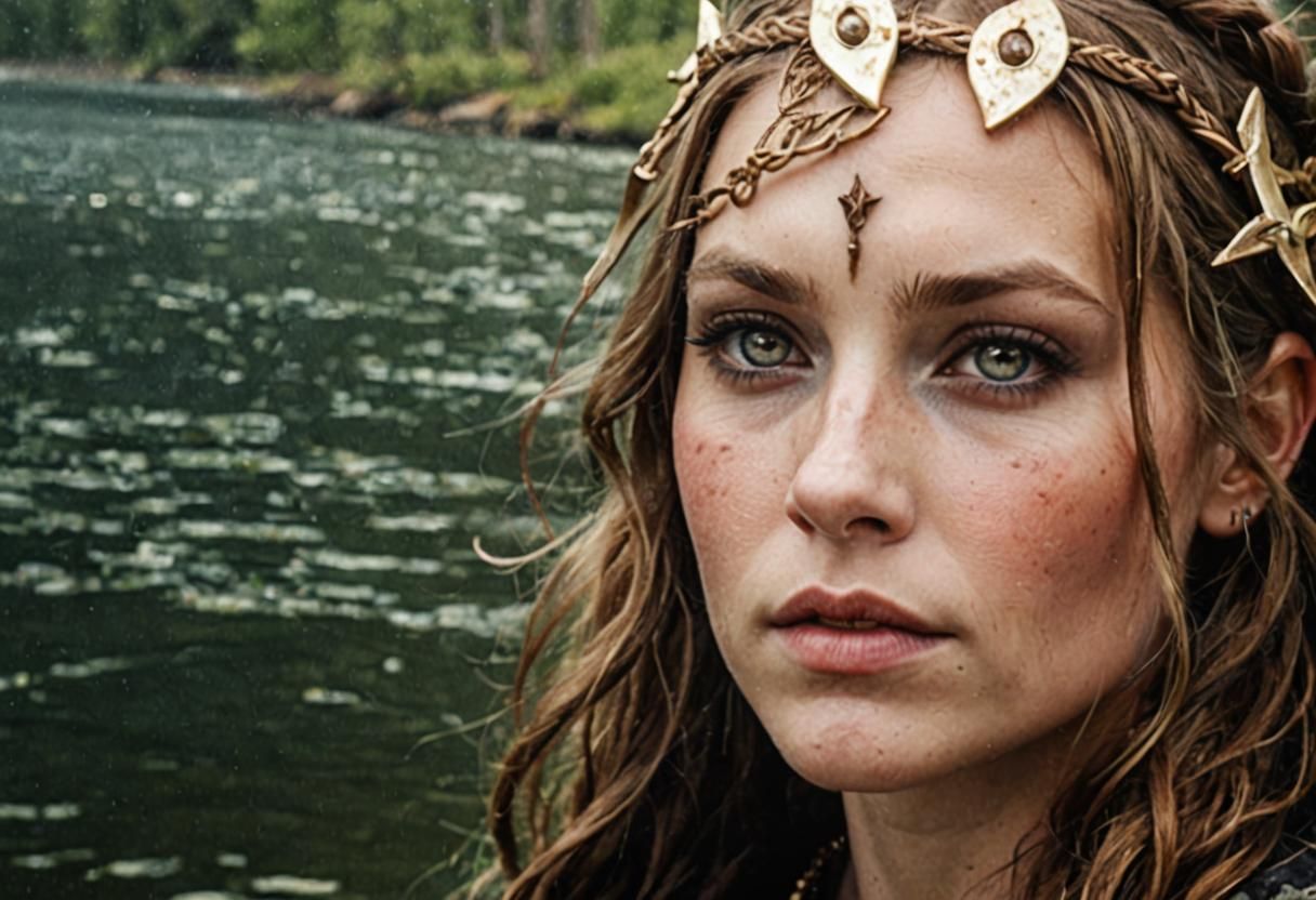 Viking Woman Witch Healing Energy Love Outdoor River Strengt...