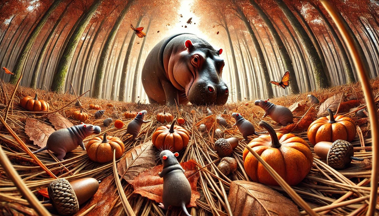 Rustling Mischief Among the Leaves