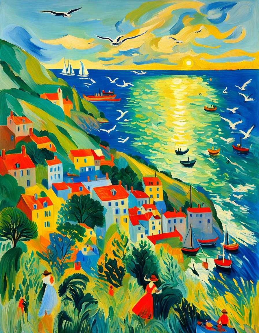 Wildflowers landscape 