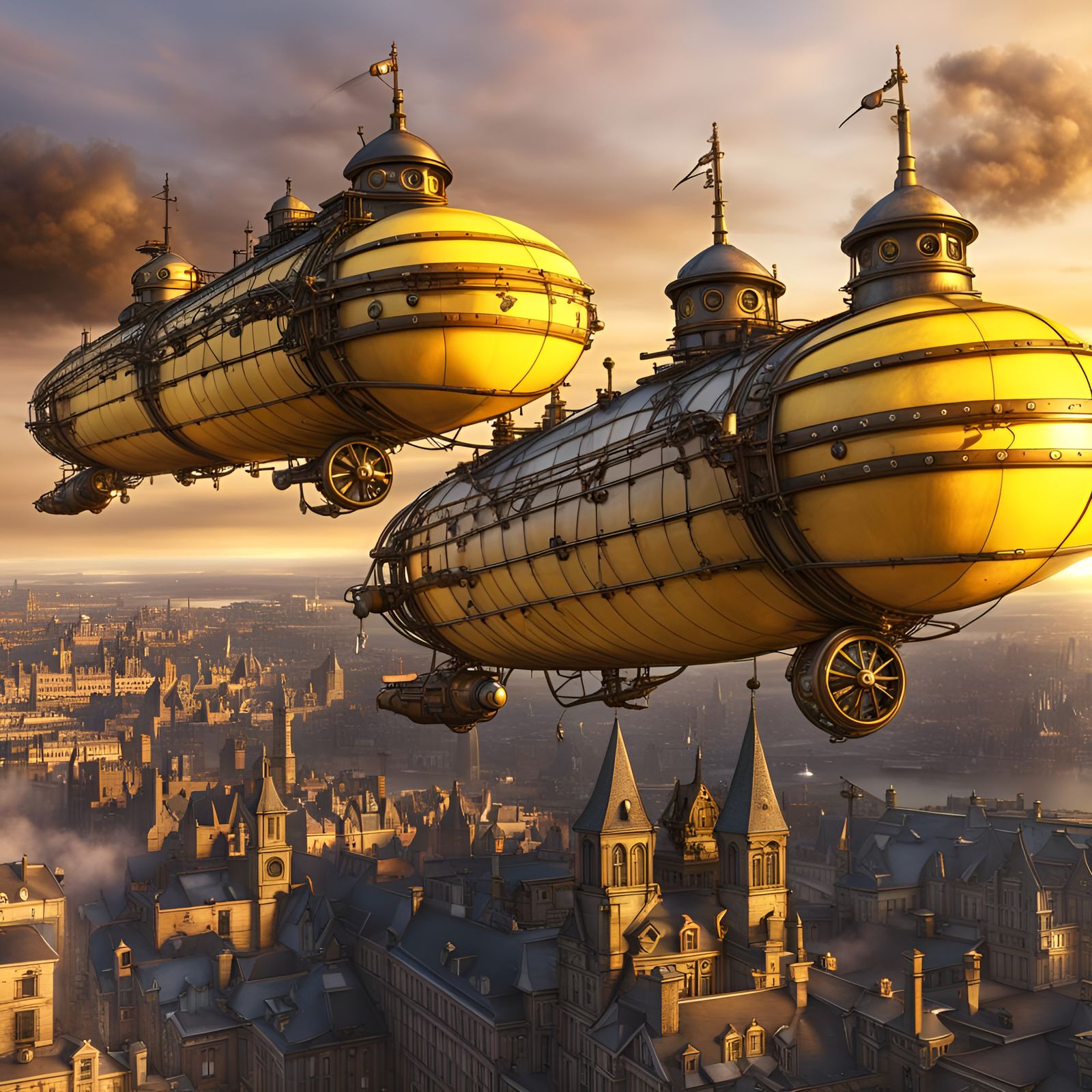 We all live in a yellow steampunk airship