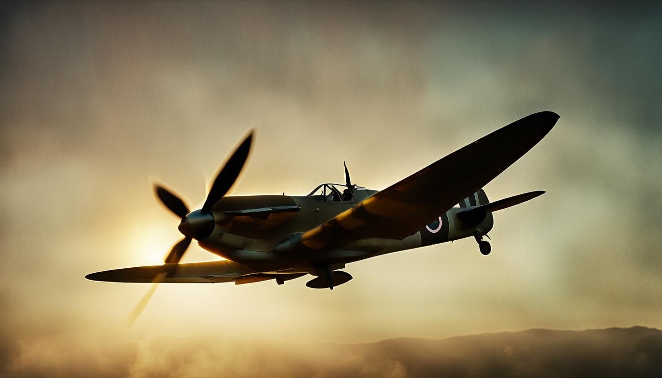 british spitfire plane. backlight. sunset. great textures.   by @Sylvain