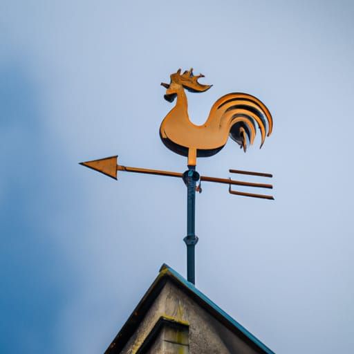 rooster weathervane AI Generated Artwork NightCafe Creator