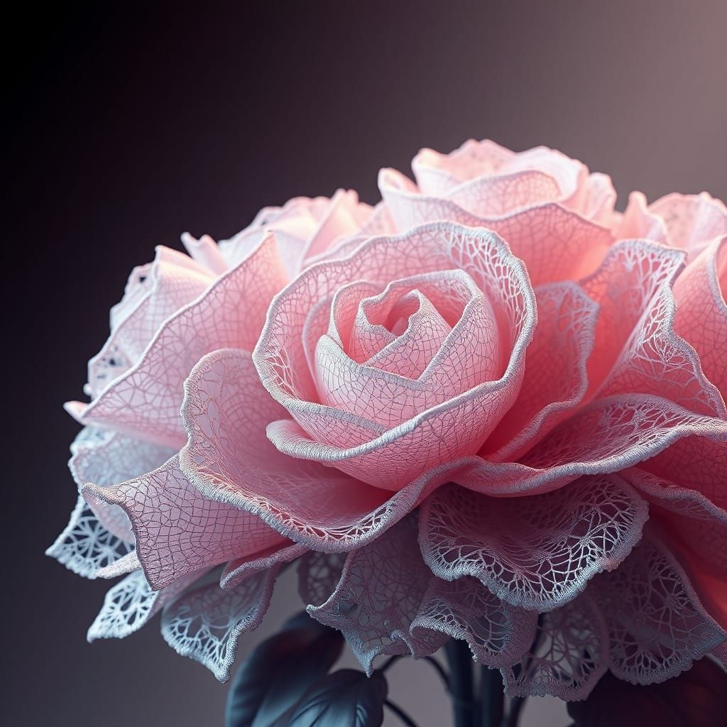 Lace Rose  by @Olena the Beautiful