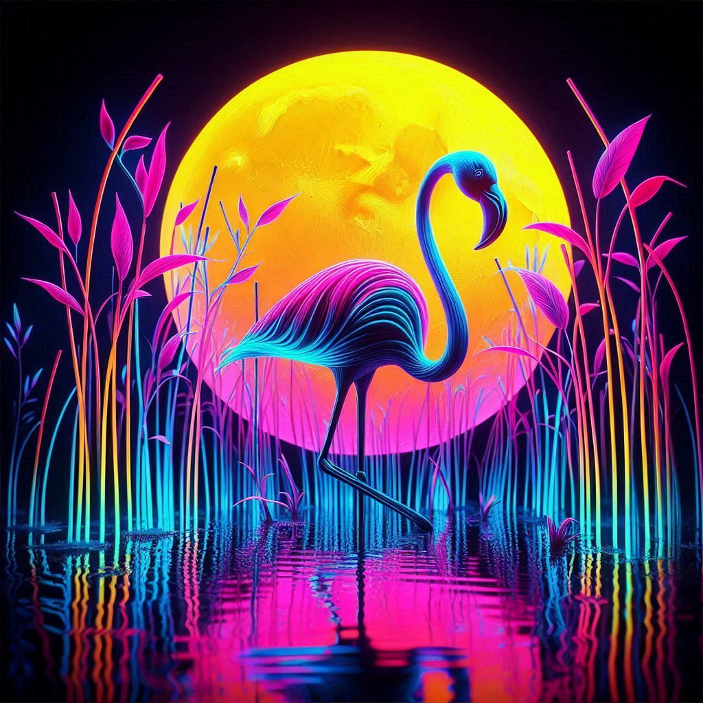 Neon Flamingo