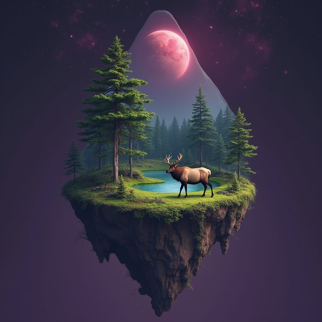 Mountain In Space  by @Chemistry