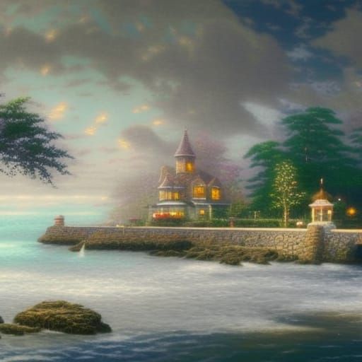 Witch's Cottage by the Sea
