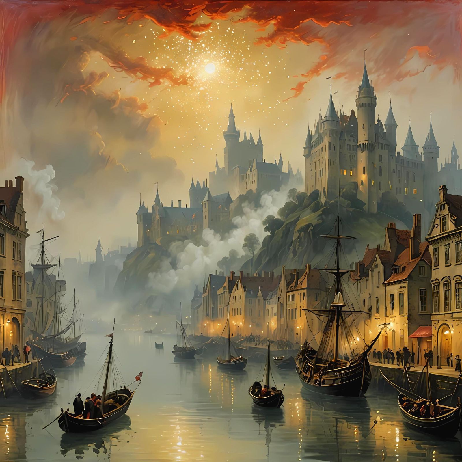The Fortress, Morning Canal Reflections 🏰🌅 v2