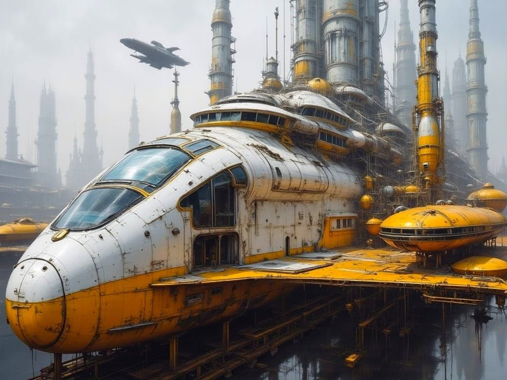 Ganymede Dock: Refit of the 'Bodeanic' Star Cruiser  by @Locryn