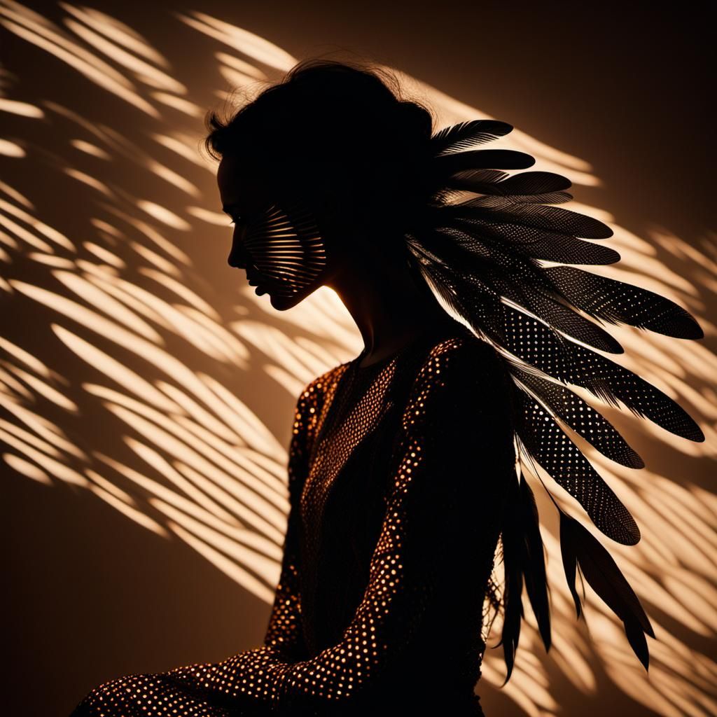 dark room, shadow art. silhouette, fashion aesthetic  by @Neya Pey