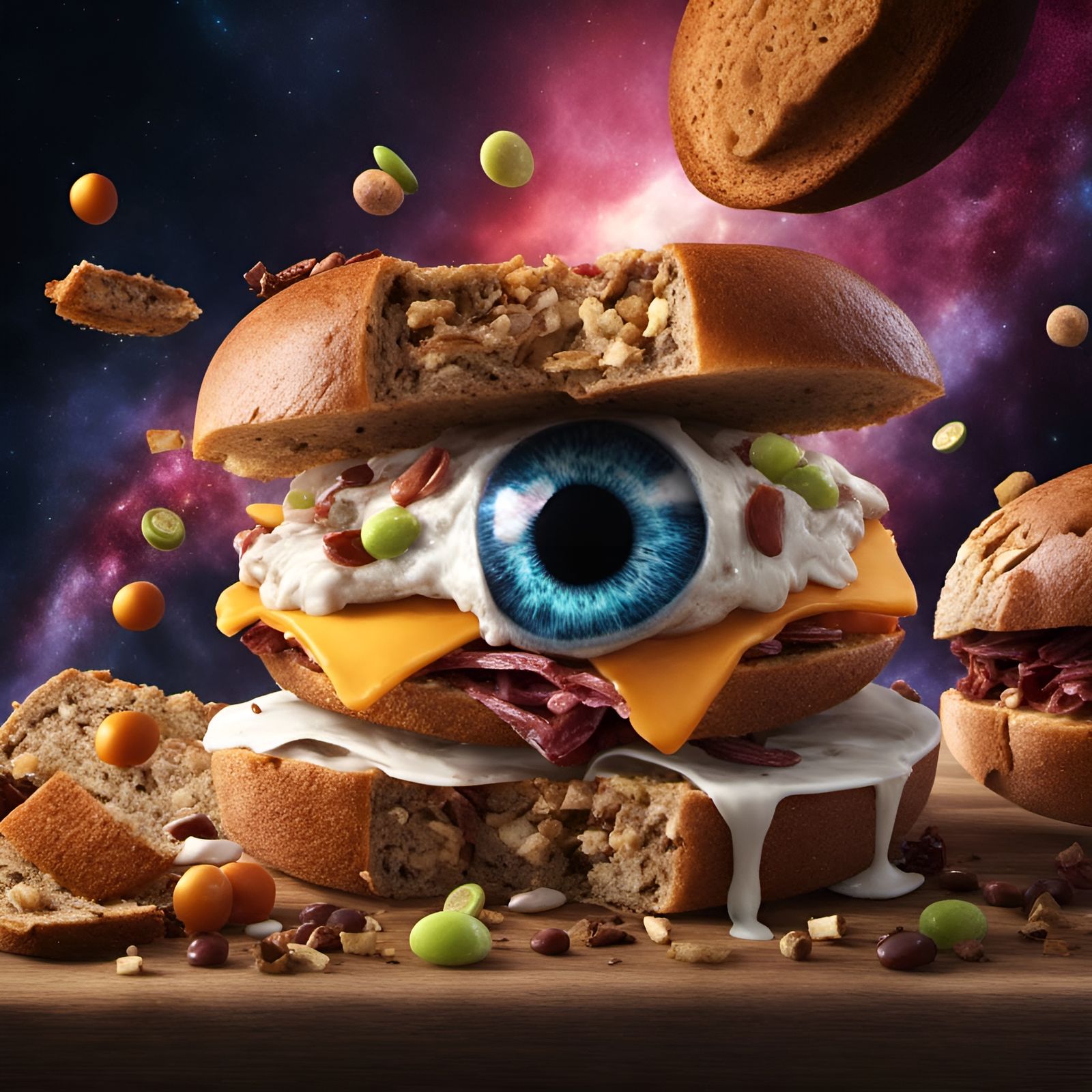 Eye Melt on Rye Sandwich  by @Nuanced Clan