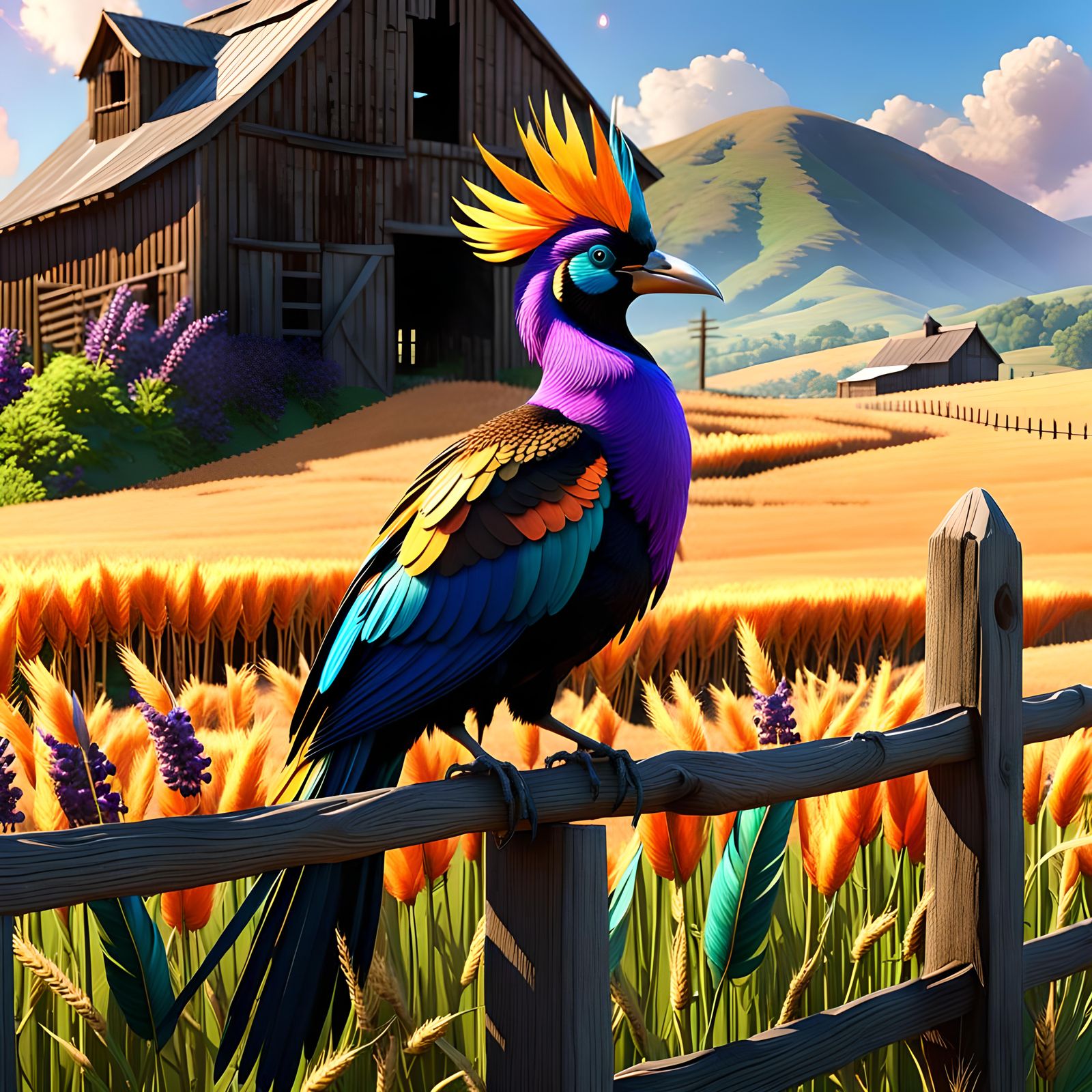 Birds of Paradise at the Farm