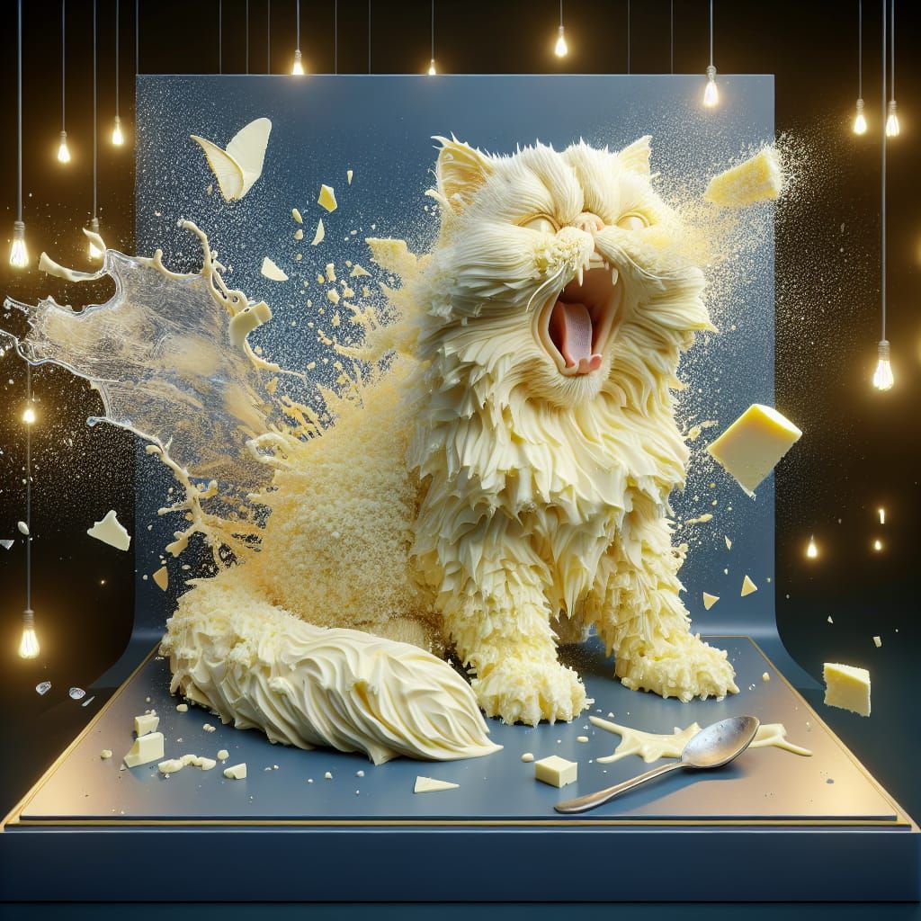Cat Made of Butter