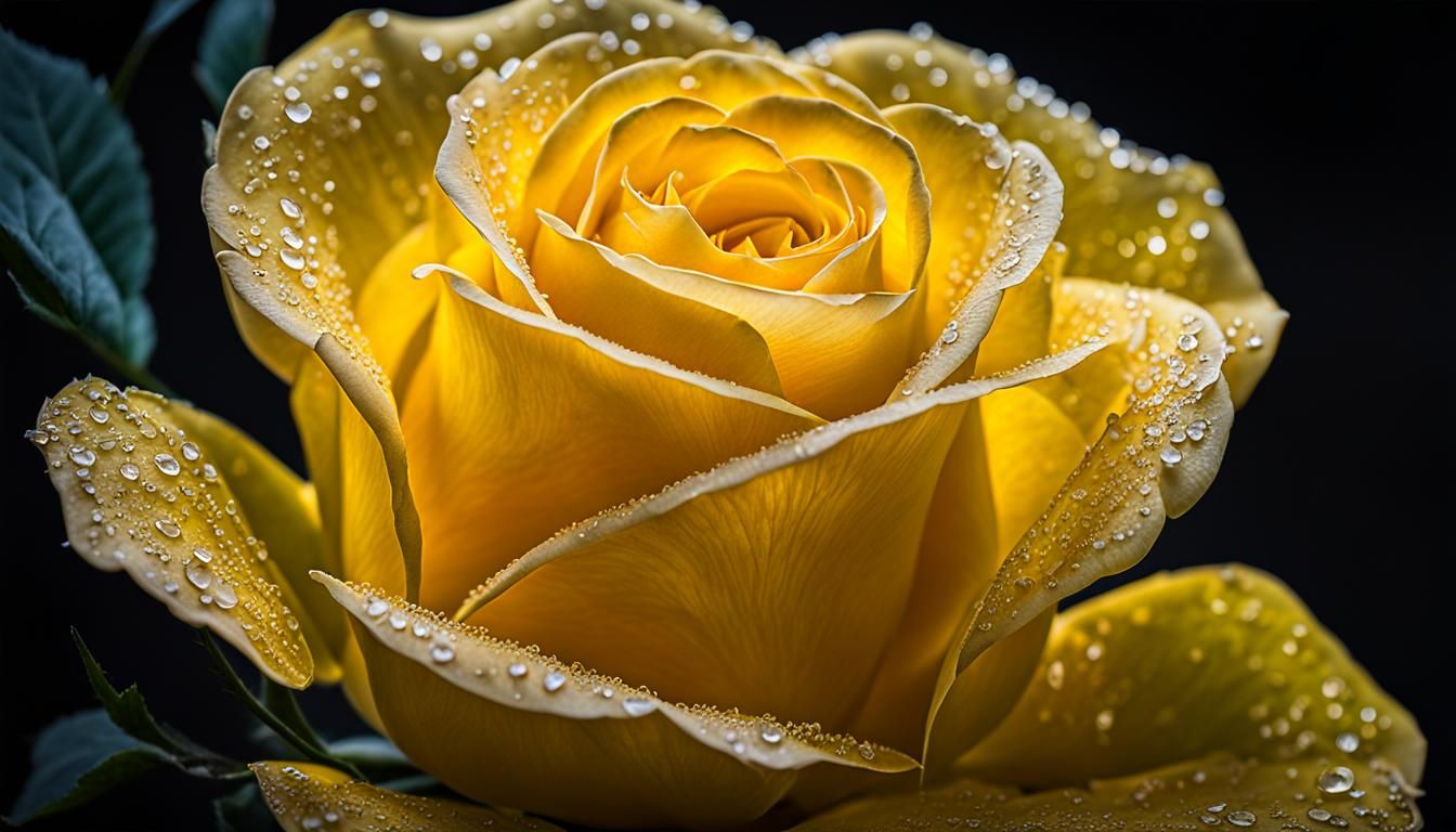 A beautiful yellow rose  by @Bunnzo