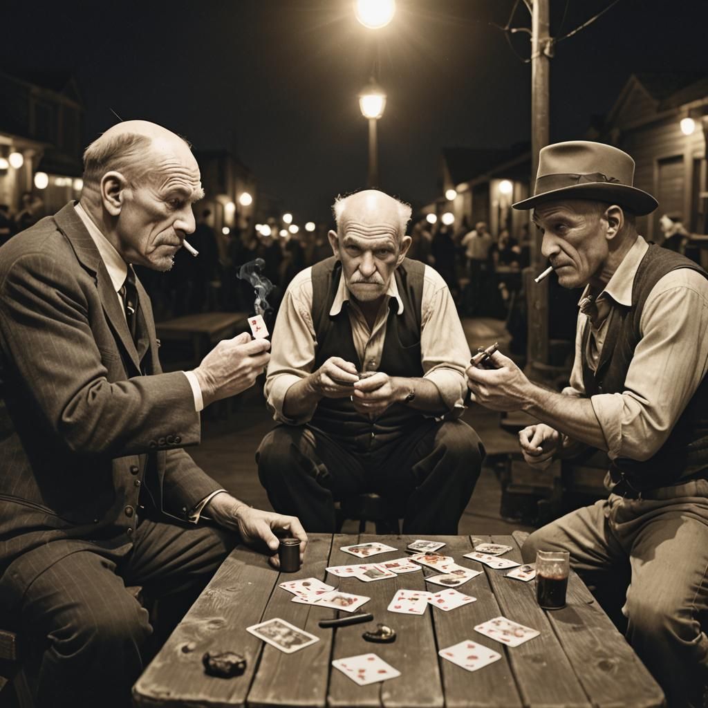 Detectives Gambling on a Stakeout