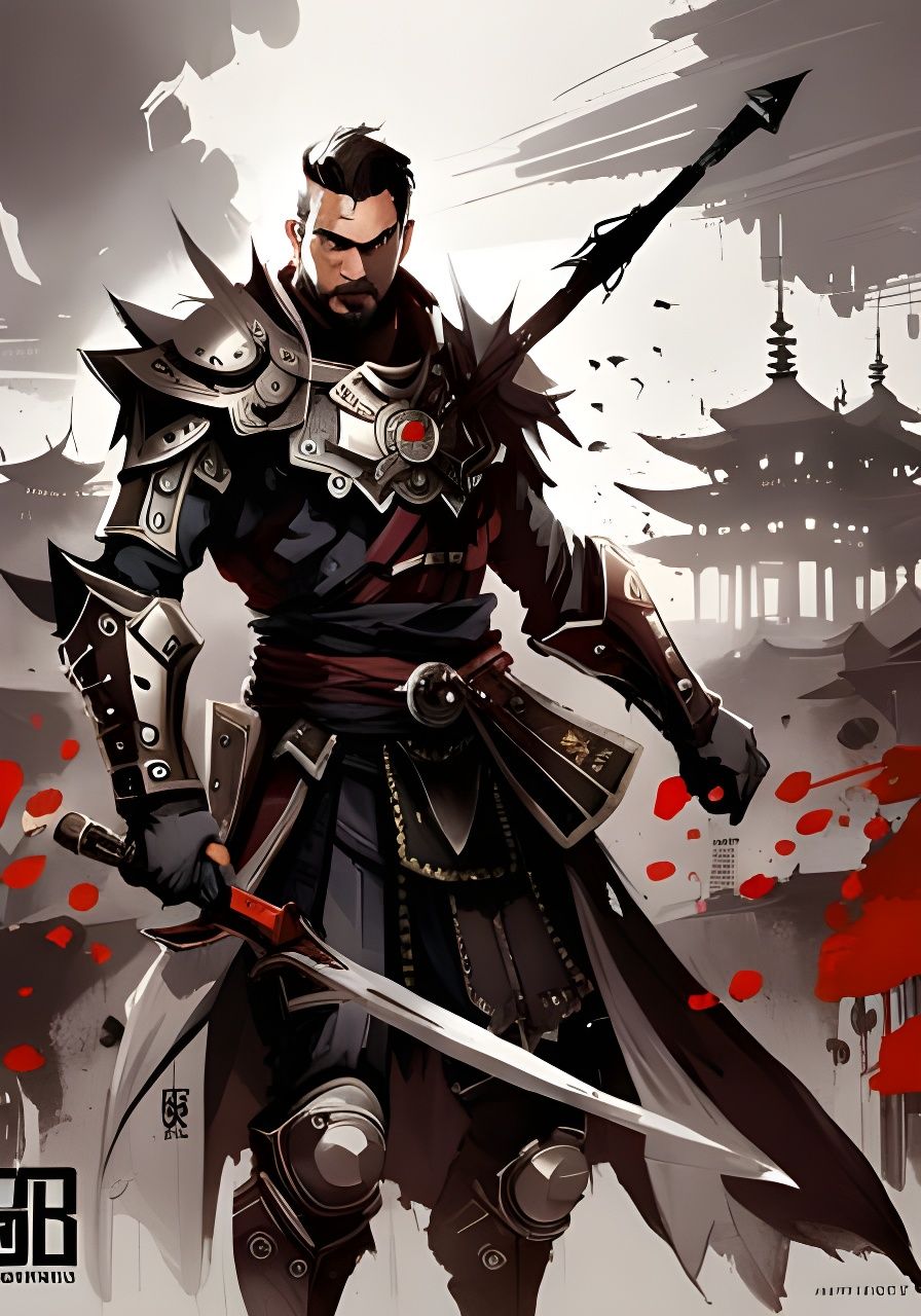 "Genji and The Morning Crow!!!", Samurai, Feudal Japan!!! + Pino Daeni