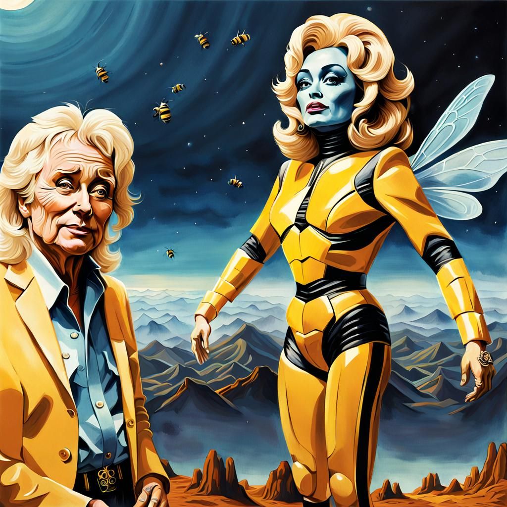 Dolly Parton as Bumblebee Fairy... - AI Generated Artwork - NightCafe ...